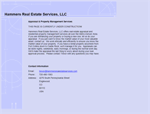 Tablet Screenshot of hammersrealestateservices.com